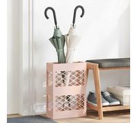 vidaXL Supporto per Ombrellone Rosa 28 x 12 x 41 cm Acciaio
