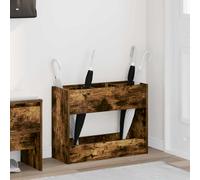 vidaXL Supporto per Ombrellone Rovere fumé 65 x 24 x 50 cm