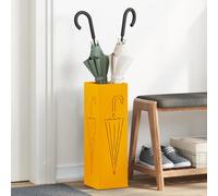 vidaXL Supporto per Ombrellone Senape 15.5 x 15.5 x 49 cm Acciaio
