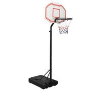 vidaXL Supporto per Pallacanestro Bianco 237-307 cm Polietilene