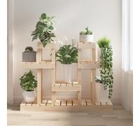 vidaXL Supporto per Piante 104,5x25x77,5 cm in Legno Massello di Pino