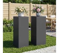 vidaXL Supporto per piante 2 pcs Antracite 30 x 30 x 80 cm