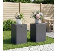 vidaXL Supporto per piante 2 pcs Antracite 40 x 40 x 60 cm