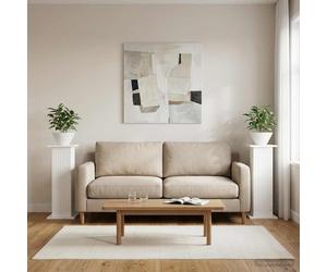 vidaXL Supporto per piante 2 pz Bianco 30,5 x 30 x 80,5 cm