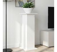 vidaXL Supporto per piante 2 pz Bianco Lucido 30,5 x 30 x 80,5 cm
