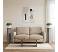 vidaXL Supporto per piante 2 pz Grigio Cemento 25 x 25,5 x 80,5 cm