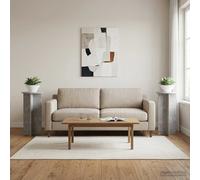 vidaXL Supporto per piante 2 pz Grigio Cemento 40 x 40 x 80 cm