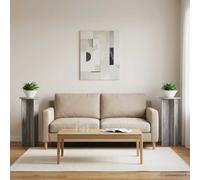 vidaXL Supporto per piante 2 pz Grigio Sonoma Ø40 x 100 cm