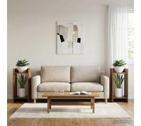 vidaXL Supporto per piante 2 pz Legno antico 30 x 30 x 60 cm