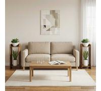 vidaXL Supporto per piante 2 pz Legno antico 30 x 30 x 80 cm