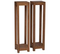 vidaXL Supporto per piante 2 pz Naturale 25 x 25 x 100 cm