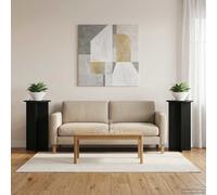 vidaXL Supporto per piante 2 pz Nero 40 x 40 x 80 cm