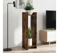 vidaXL Supporto per piante 2 pz Rovere Fumo 30 x 30 x 100 cm