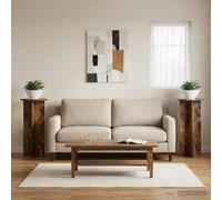 vidaXL Supporto per piante 2 pz Rovere Fumo 40 x 40 x 80 cm