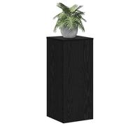 vidaXL Supporti per Piante 2 PCS Quercia Nera 30x30x70 cm Legno Lavorato
