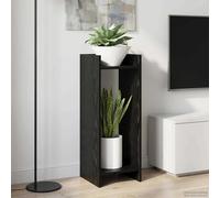 vidaXL Supporto per piante 2 pz Rovere Nero 30 x 30 x 80 cm