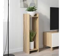 vidaXL Supporto per piante 2 pz Rovere Sonoma 30 x 30 x 100 cm