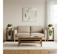 vidaXL Supporto per piante 2 pz Rovere Sonoma 30 x 30 x 60 cm