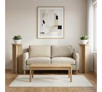 vidaXL Supporto per piante 2 pz Rovere Sonoma Ø40 x 100 cm