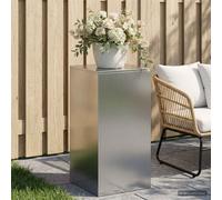 vidaXL Supporto per piante Argento 40 x 40 x 80 cm Acciaio