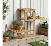 vidaXL Supporto per piante Bianco 82 x 36 x 60 cm