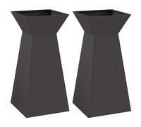 vidaXL Supporto per Piante Nero Plastica 35 x 35 x 73 cm Fioriere