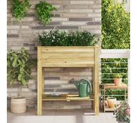 vidaXL Supporto per piante con lo scaffale Marrone 85 x 46 x 94 cm