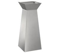 vidaXL Supporto per Piante in Acciaio Inox, a Forma trapezoidale. Perfetto per Interno ed Esterno, ha Un Design Moderno. Il Metallo è Resistente e Facile da Pulire, Ideale per Decorare vasi Sia in c