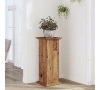 vidaXL Supporto per Piante Legno Vecchio 33x33x80 cm Legno Multistrato, Supporto per Fiori, Supporto per vasi per Piante, Supporto per vasi per Piante