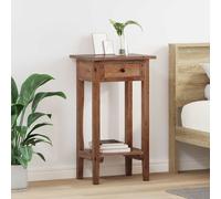 vidaXL Supporto per piante Marrone 34 x 25 x 52 cm Legno di Mogano