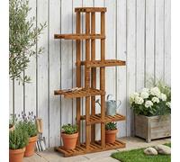 vidaXL Supporto per piante Naturale 68 x 23,5 x 140 cm