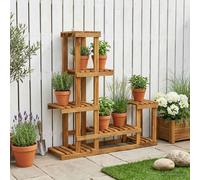 vidaXL Supporto per piante Naturale 93,5 x 25 x 91,5 cm