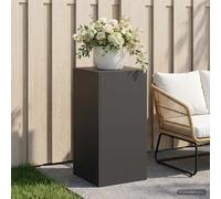 vidaXL Supporto per piante Nero 40 x 40 x 80 cm Acciaio