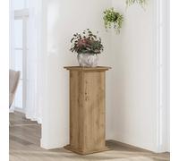 vidaXL Supporto per Piante Rovere Artigianale 33x33x80 cm Multistrato, Supporto per Fiori, Supporto per vasi per Piante, Supporto per vasi per Piante