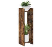 vidaXL Supporto per piante Rovere Fumo 30 x 30 x 100 cm