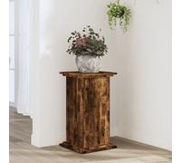 vidaXL Supporto per Piante Rovere Fumo 33x33x60 cm Legno Multistrato, Supporto per Fiori, Supporto per vasi per Piante, Supporto per vasi per Piante