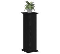 vidaXL Supporto per piante in legno di rovere nero, 33 x 33 x 100 cm