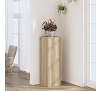 Supporto per Piante Rovere Sonoma 33x33x100cm Legno Multistrato