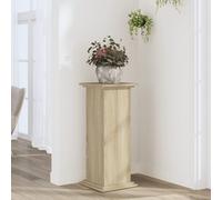 vidaXL Supporto per Piante Rovere Sonoma 33x33x80 cm Legno Multistrato, Supporto per Fiori, Supporto per vasi per Piante, Supporto per vasi per Piante