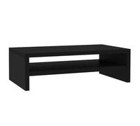 vidaXL Supporto per Schermo Moderno Minimalista Elegante Robusto con Ripiano Basso Stand Monitor Desktop Mobile Porta TV Nero in Truciolato