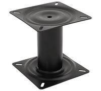 vidaXL Supporto per Sedile da Barca Nero 18 cm in Acciaio, Supporto per Seduta da Barca, Base per Seduta Barca, piedistallo per Seduta Barca