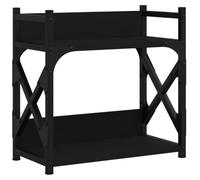 vidaXL Supporto per Stampante 2 Livelli Nero 40x20x40 cm Multistrato