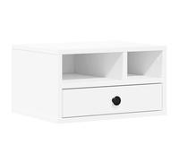 vidaXL Supporto per Stampante Bianco 40x32x22,5 cm Legno Multistrato