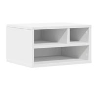 vidaXL Supporto per Stampante Bianco 40x32x22,5 cm Legno Multistrato, Tavolo per Stampante, Organizer per File, Supporto per Stampante con portaoggetti