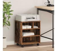 vidaXL Supporto per stampante Legno vecchio Rettangolare Compatto Organizer moderno 41 x 32 x 48 cm