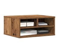 vidaXL Supporto per Stampante Legno antico 49 x 40 x 22,5 cm | Abbastanza spazio per i tuoi oggetti, Layout funzionale e diretto, Facile da pulire grazie al legno robusto