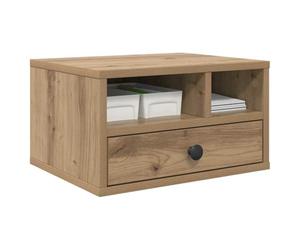 vidaXL Supporto per Stampante Rovere artigianale 40 x 32 x 24 cm