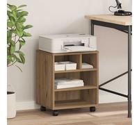 vidaXL Supporto per Stampante rovere artigianale 41 x 32 x 48 cm