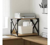 vidaXL Supporto per Stampante Rovere artigianale 44 x 26 x 31.5 cm