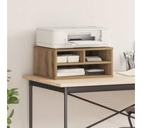 vidaXL Supporto per Stampante rovere artigianale 49 x 40 x 22.5 cm